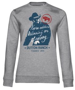 Kvinna Shirtstore | Winning Or Learning Girly Sweatshirt Heathergrey