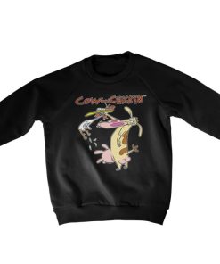 Barn Shirtstore | Cow And Chicken Kids Sweatshirt Black
