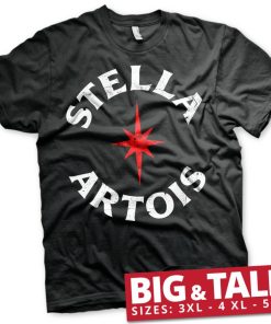 Mann Shirtstore | Stella Artois Wordmark Big & Tall T-Shirt Black