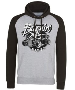 Mann Shirtstore | Bitchin' Rides - Hot Rod Hot Girls Baseball Hoodie