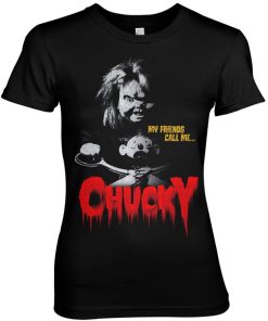 Kvinna Shirtstore | Call Me Chucky Girly Tee Black