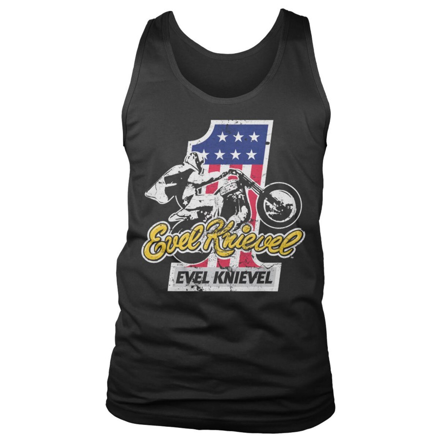 Mann Shirtstore | Evel Knievel No. 1 Tank Top Black