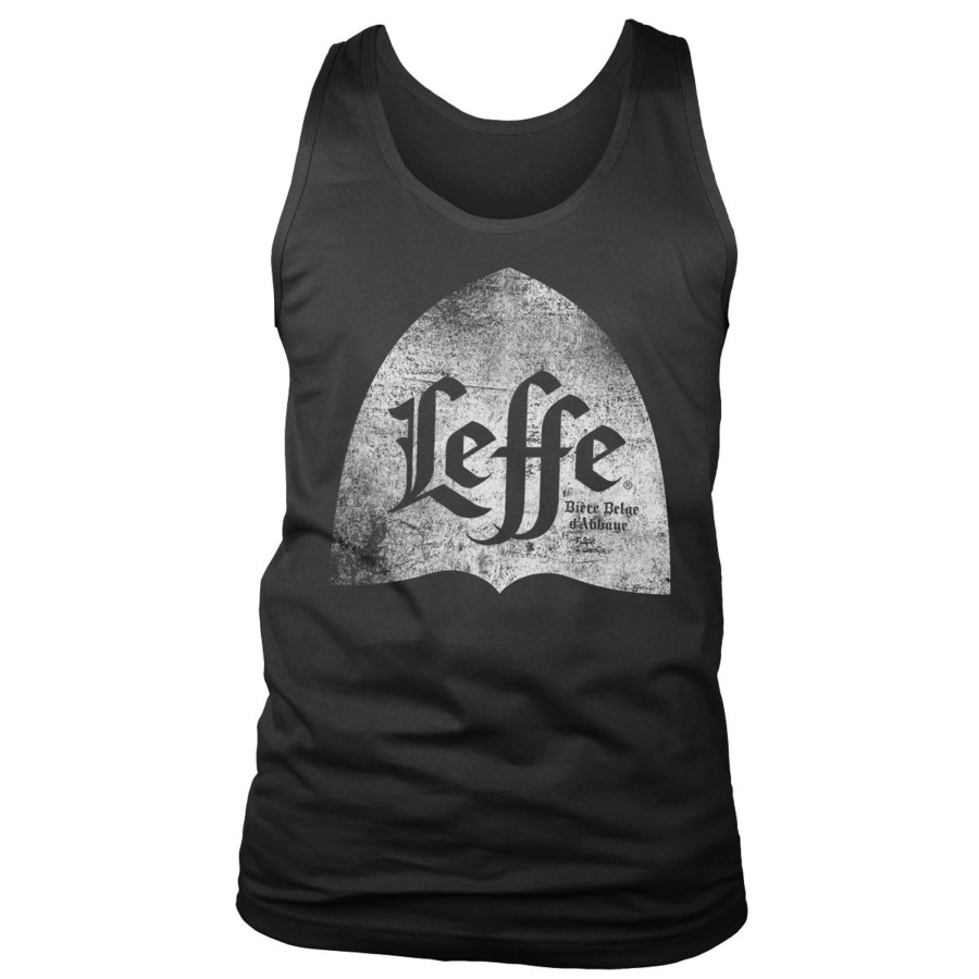 Mann Shirtstore | Leffe Distressed Alcove Logo Tank Top Black