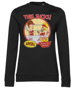 Kvinna Shirtstore | Beavis And Butt-Head - This Sucks Girly Sweatshirt Black