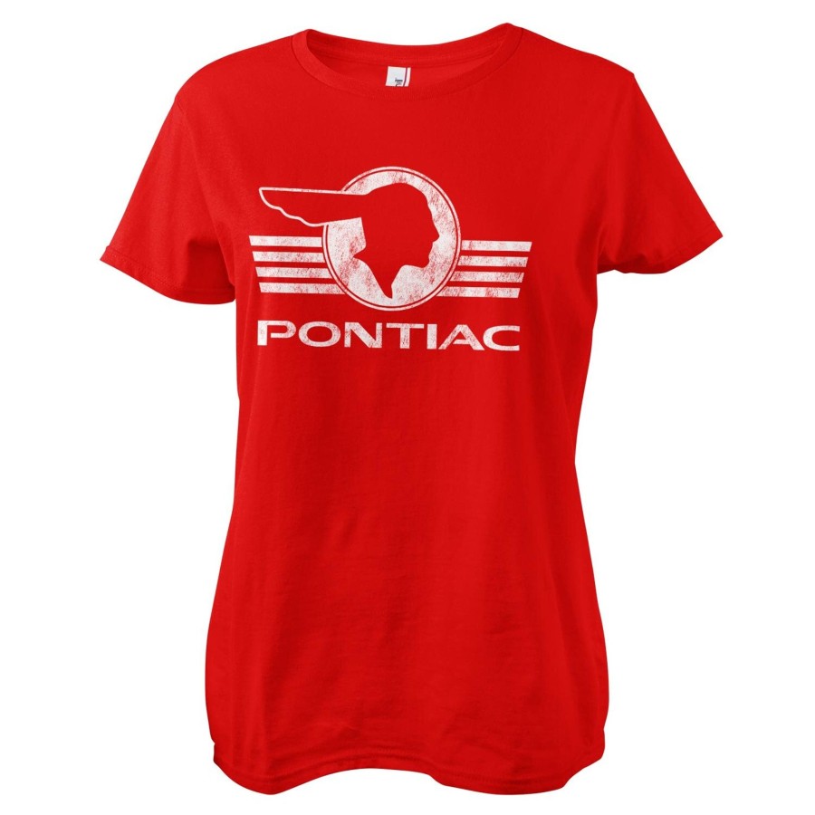 Kvinna Shirtstore | Pontiac Retro Logo Girly Tee