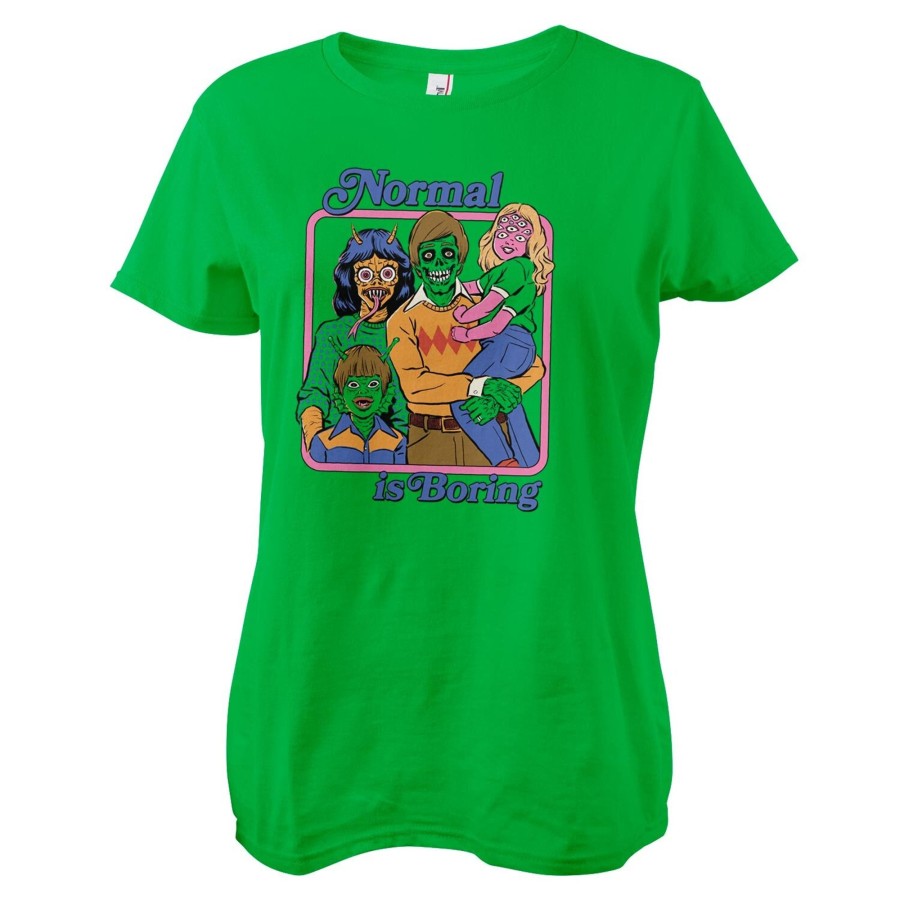 Kvinna Shirtstore | Normal Life Is Boring Girly Tee Green