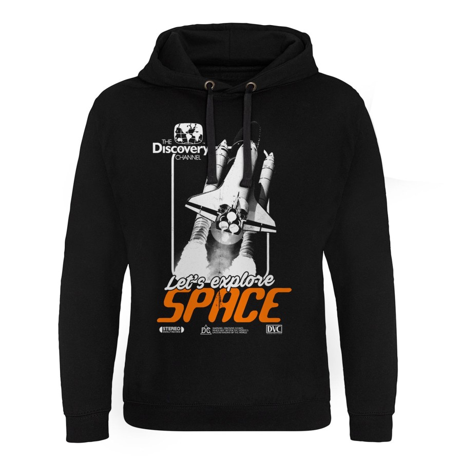 Mann Shirtstore | Discovery Channel Space Cover Epic Hoodie Black