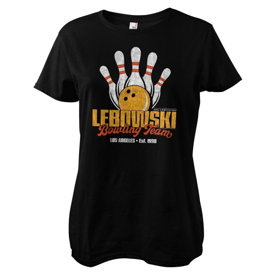 Kvinna Shirtstore | Lebowski Bowling Team Girly Tee