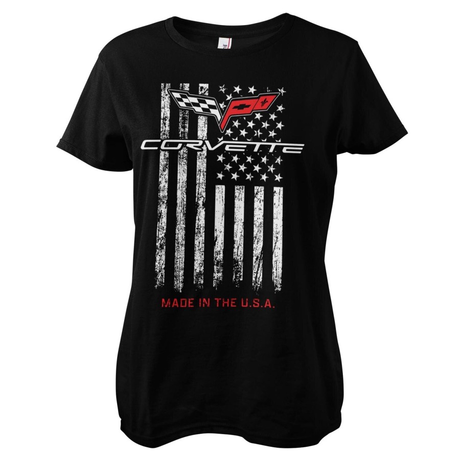 Kvinna Shirtstore | Corvette - Made In The Usa Girly Tee