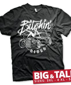 Mann Shirtstore | Bitchin' Rides - Hot Rod Hot Girls Big & Tall T-Shirt Black