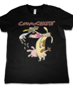 Barn Shirtstore | Cow And Chicken Kids T-Shirt Black