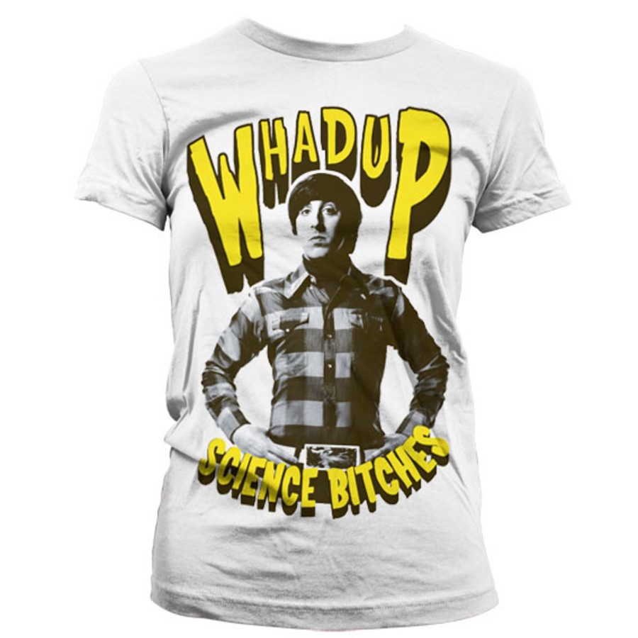 Kvinna Shirtstore | Whadup Science Bitches Girly Tee White