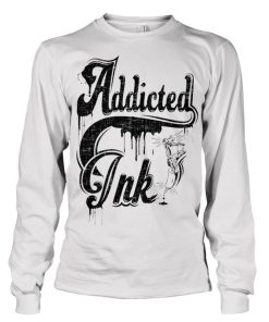 Mann Shirtstore | Addicted To Ink Long Sleeve Tee White