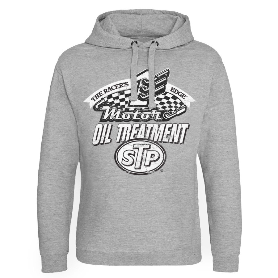 Mann Shirtstore | Stp Oil Treatment Distressed Epic Hoodie Heather-Grey