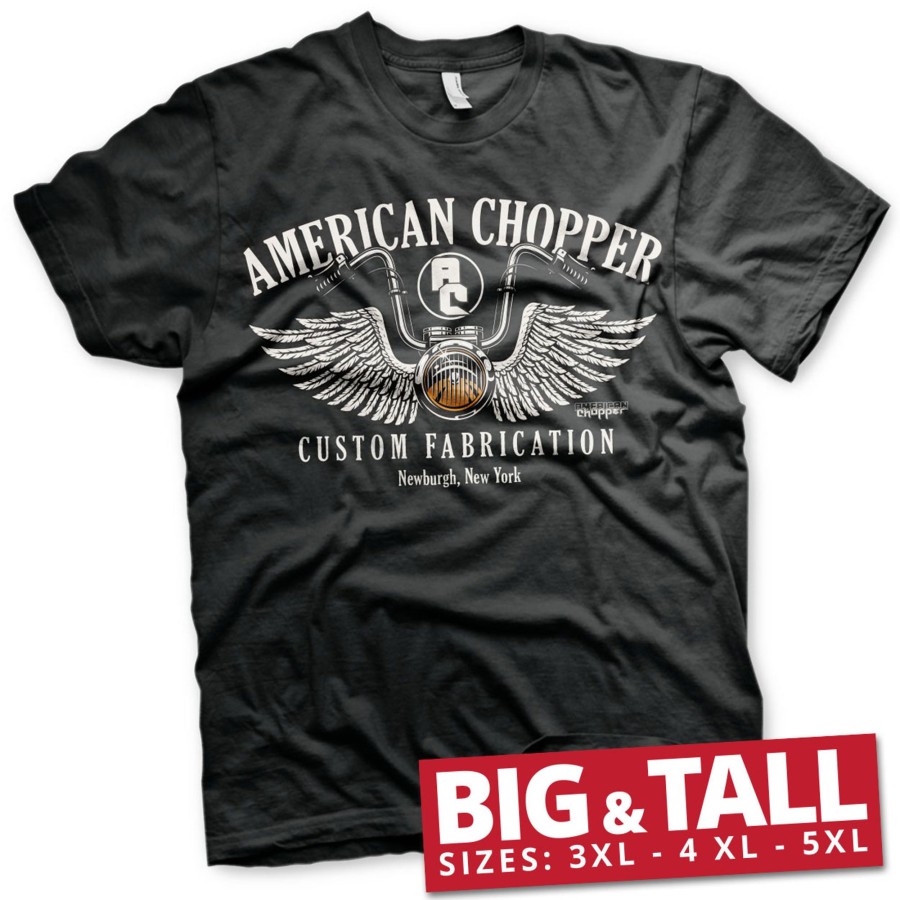 Mann Shirtstore | American Chopper Handlebar Big & Tall T-Shirt Black