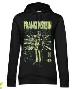 Kvinna Shirtstore | Frankenstein Retro Girls Hoodie Black