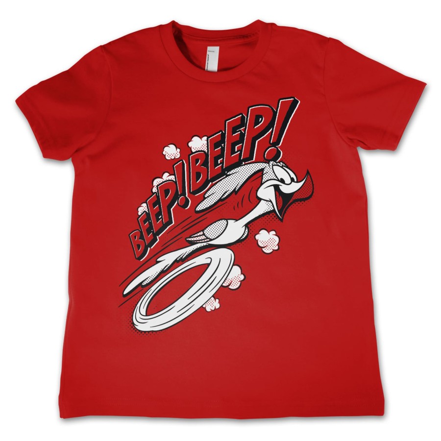 Barn Shirtstore | Looney Tunes - Beep Beep Kids T-Shirt Red