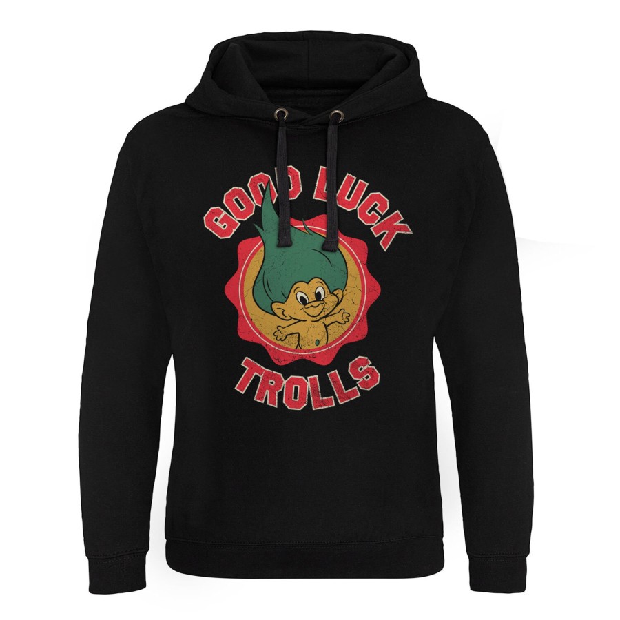 Mann Shirtstore | Good Luck Trolls Girly Epic Hoodie Black