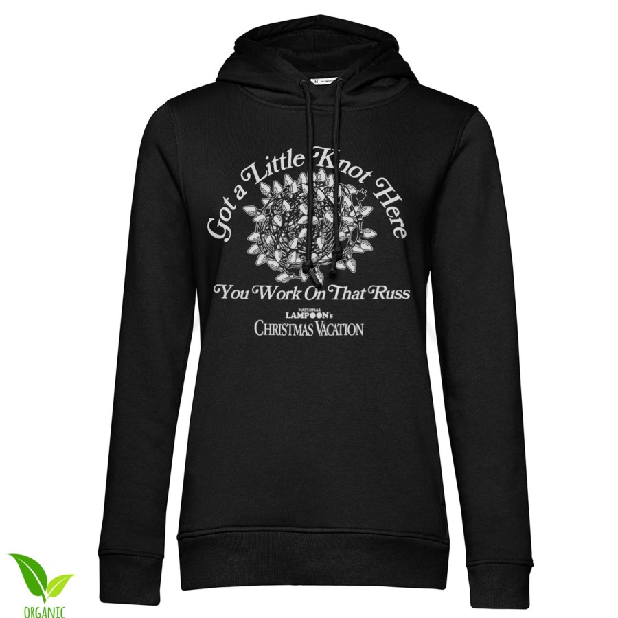 Kvinna Shirtstore | Got A Little Knot Here Girls Hoodie Black